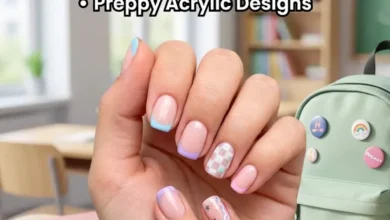 Back to School Nails Short 2026: Cute French Tips, Simple Gel Styles, and Preppy Acrylic Designs