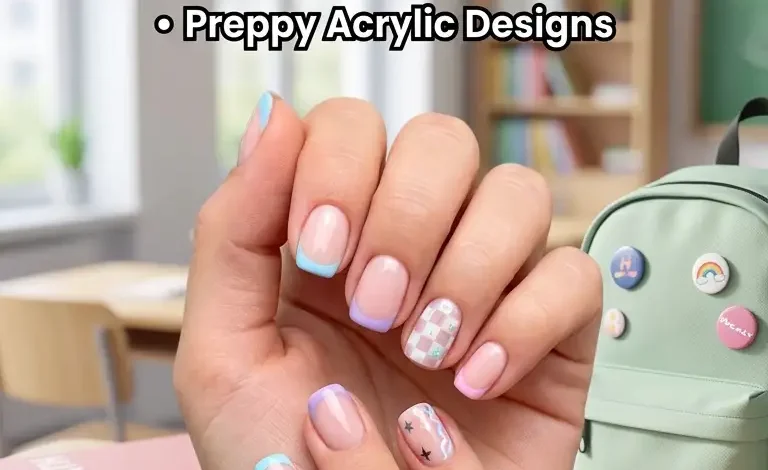 Back to School Nails Short 2026: Cute French Tips, Simple Gel Styles, and Preppy Acrylic Designs