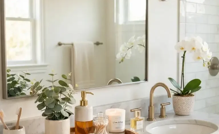 24 Stunning Ideas Bathroom Counter Decor Ideas You’ll Love 24 Stunning Ideas Bathroom Counter Decor Ideas You’ll Love