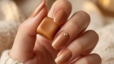 Caramel Nude Nails: 10 Sweet and Sophisticated Nail Ideas Inspired by Warm Neutral Tones – Nailglowy