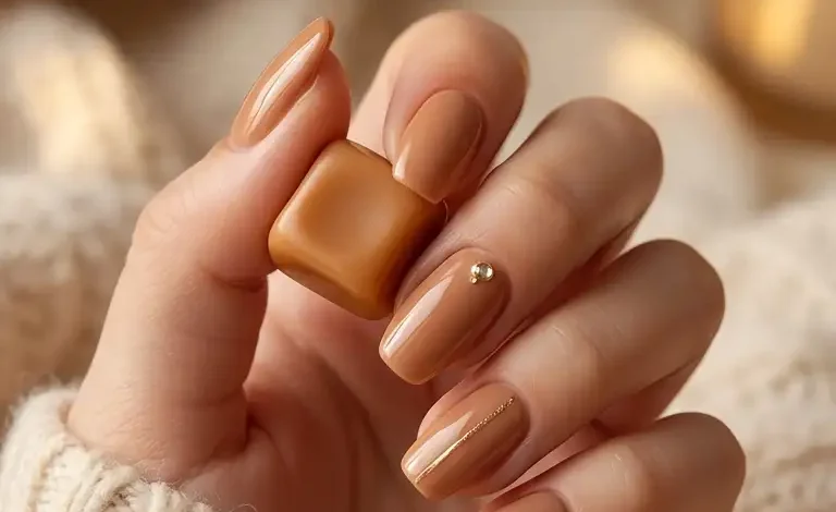 Caramel Nude Nails: 10 Sweet and Sophisticated Nail Ideas Inspired by Warm Neutral Tones – Nailglowy Caramel Nude Nails: 10 Sweet and Sophisticated Nail Ideas Inspired by Warm Neutral Tones – Nailglowy