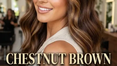 Chestnut Brown Hair Color Ideas: Rich, Dark, Golden Highlights, Balayage, Money Piece, Glossy Waves