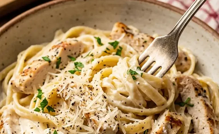 Creamy Garlic Parmesan Chicken Pasta
