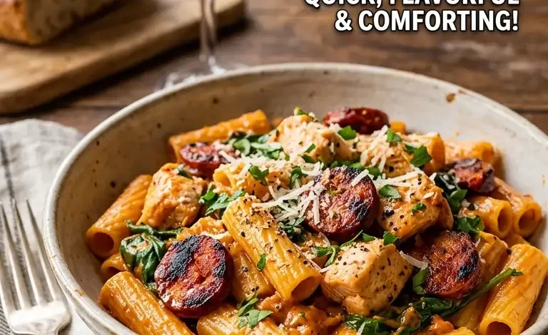 Creamy Chicken & Chorizo Pasta