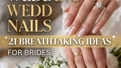 Elegant Almond Wedding Nails: 21 Breathtaking Ideas for Brides