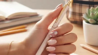 Simple Back to School Nails 2026 for Teens, Kids, and Teachers – Short Almond, Pink, Acrylic Ideas
