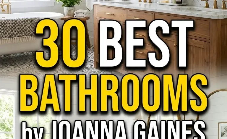 30 Best Bathrooms by Joanna Gaines