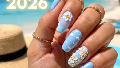 Blue Summer Nails 2026: Cute Gel Designs, Pastel Colors, French Tips & 3D Flower Nail Inspo