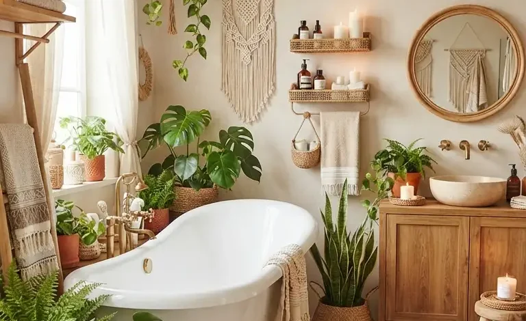 24 Stunning Boho Bathroom Ideas to Inspire You
