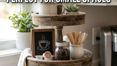 27 Tiered Tray Coffee Bar Ideas Perfect for Small Spaces