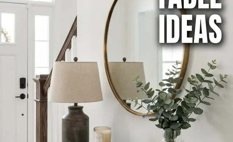 45 Modern and Elegant Entryway Table Decor Ideas