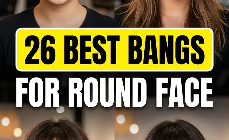 26 Best Bangs for Round Face Ideas for 2026