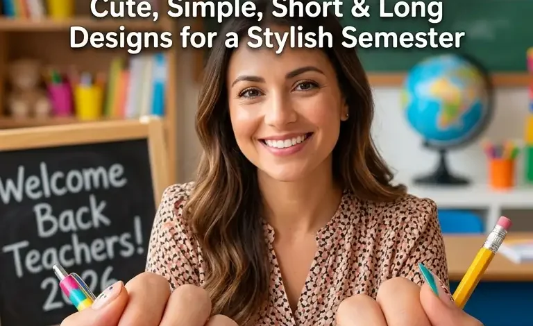 Back to School Nails for Teachers 2026: Cute, Simple, Short and Long Designs for a Stylish Semester