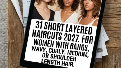 31 Short Layered Haircuts 2027 for Women with Bangs, Wavy, Curly, Medium, or Shoulder Length Hair