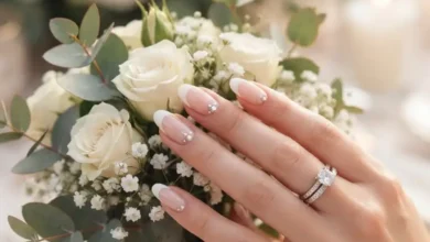 24 Elegant Wedding Nails French Ideas: Timeless Styles for a Classic Bridal Look