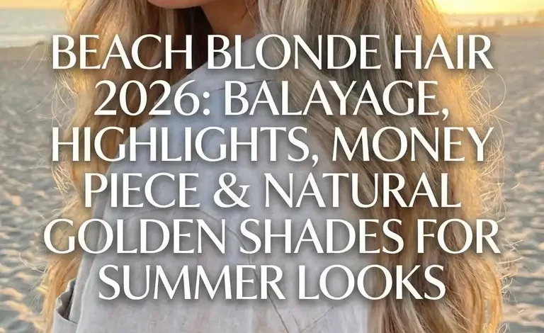 Beach Blonde Hair 2026: Balayage, Highlights, Money Piece & Natural Golden Shades for Summer Looks
