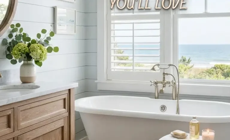 27 Beautiful and Soothing Coastal Bathroom Ideas You’ll Love 27 Beautiful and Soothing Coastal Bathroom Ideas You’ll Love