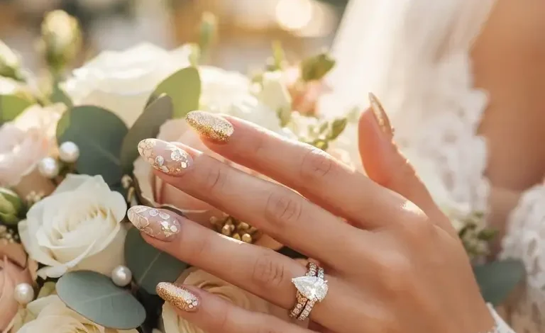 27 Stunning Gold Nails for Wedding: Elegant Ideas to Elevate Your Bridal Look