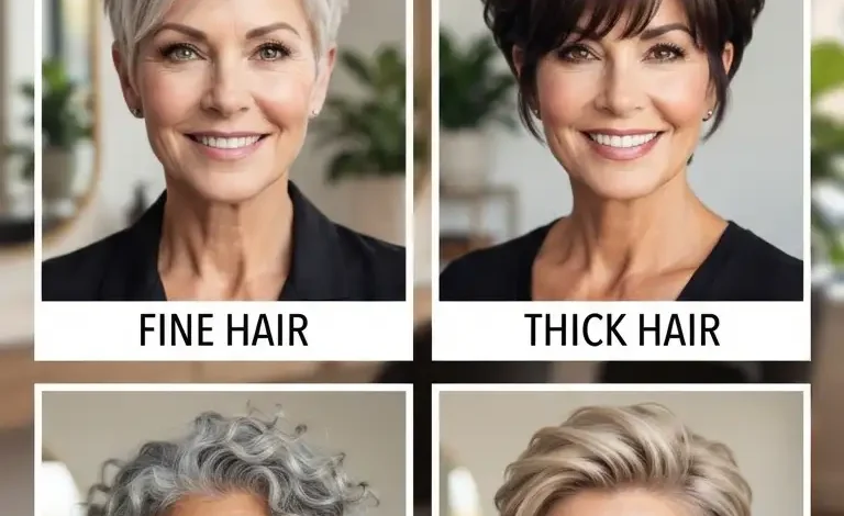 Short Pixie Haircuts 2026 for Fine, Thick, Curly Hair – Stylish Ideas for Women Over 50 and More
