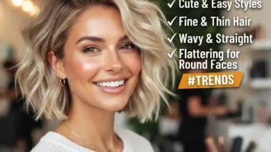 Short Hairstyles Women 2026: Cute, Easy Styles for Thin Fine Hair, Wavy, Straight, and Round Faces!!