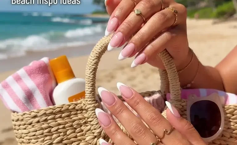 Spring Break Nails 2026: Cute Simple French Tip, Pink Gel, Acrylic Almond & Beach Inspo Ideas