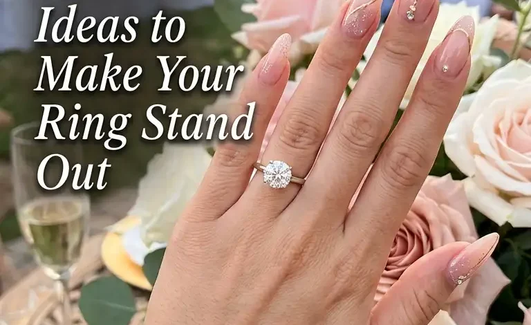26 Stunning Engagement Photo Nails: Ideas to Make Your Ring Stand Out