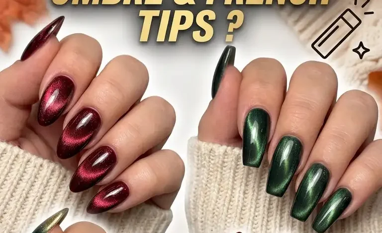 Fall Cat Eye Nails 2026: Dark, Red, Green, Almond & Coffin Designs with Ombre and French Tips Fall Cat Eye Nails 2026: Dark, Red, Green, Almond & Coffin Designs with Ombre and French Tips