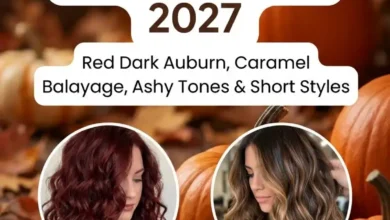 Fall Hair Colors for Brunettes 2027: Red Dark Auburn, Caramel Balayage, Ashy Tones & Short Styles