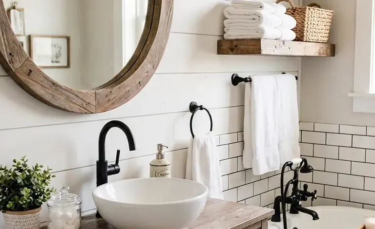 24 Best Farmhouse Bathroom Ideas to Inspire You