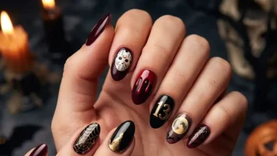 25 Sinister Friday the 13th Nails: Nail Art Ideas for a Subtly Spooky Halloween