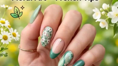 Green Spring Nails 2026 Ideas: Light Sage, Dark Mint Designs, Floral Art & French Tips Trends
