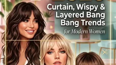 Hairstyles With Bangs 2026: Curtain, Wispy & Layered Bang Trends for Modern Women