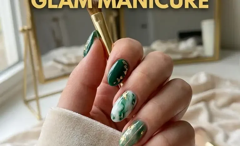 25 Chic Jade and Gold Nails Ideas: Luxe Looks for an Effortlessly Glam Manicure 25 Chic Jade and Gold Nails Ideas: Luxe Looks for an Effortlessly Glam Manicure