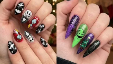 Nightmare Before Christmas Nails 2026: Designs from Short Almond to Acrylic Stiletto Inspo for xmas!