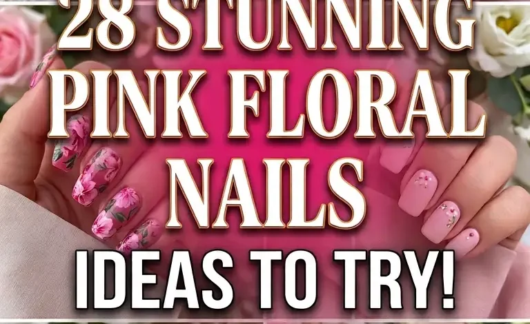 28 Stunning Pink Floral Nails Ideas to Try: Delicate Designs for Every Mood