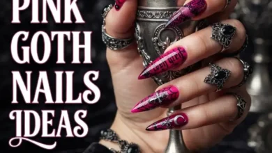 26 Fierce Pink Goth Nails Ideas: Bold Designs for Your Dark Aesthetic