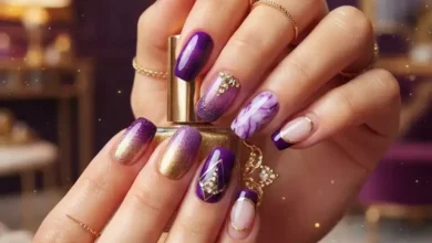 24 Stunning Purple and Gold Nails Designs: Luxe Ideas You’ll Want to Copy Now