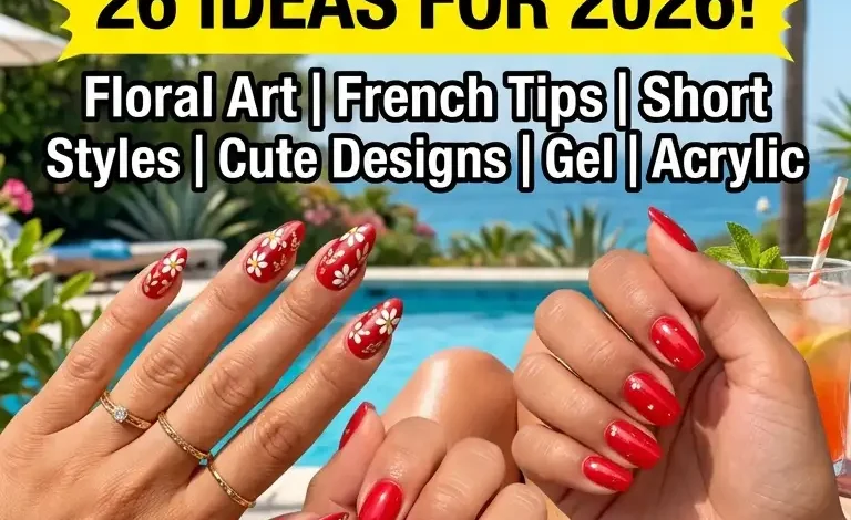 26 Stunning Summer Red Nail Ideas for 2026 – Cute Designs, Floral Art, French Tips, Acrylic, Gel & Short Styles Perfect for Every Fashion Mood 26 Stunning Summer Red Nail Ideas for 2026 – Cute Designs, Floral Art, French Tips, Acrylic, Gel & Short Styles Perfect for Every Fashion Mood