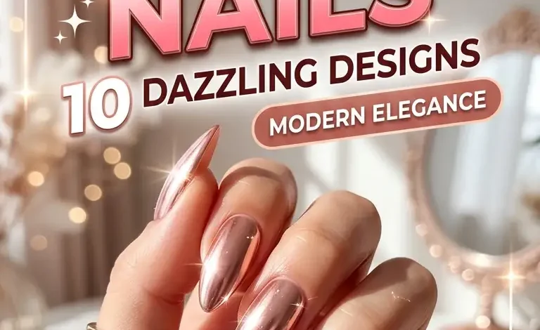 Rose Gold Chrome Nails: 10 Dazzling Nail Designs That Shine With Modern Elegance – Nailglowy Rose Gold Chrome Nails: 10 Dazzling Nail Designs That Shine With Modern Elegance – Nailglowy