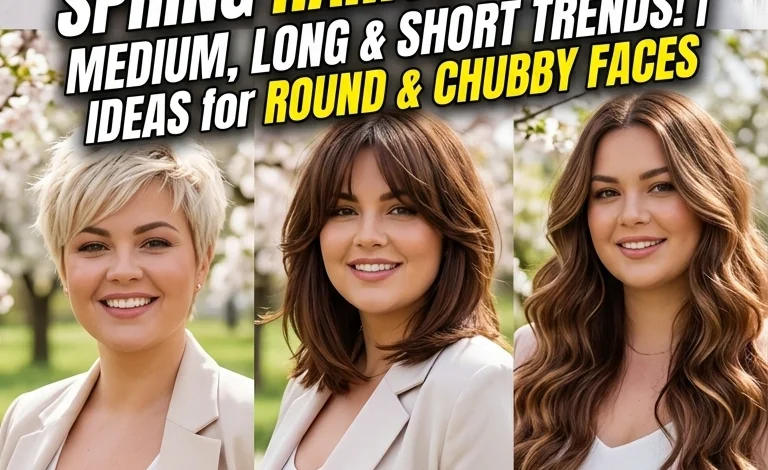 Spring Haircuts 2026: Medium, Long & Short Hair Trends, Ideas for Round & Chubby Faces