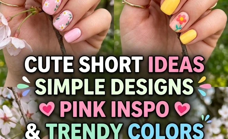 Spring Gel Nails 2026: Cute Short Ideas, Simple Designs, Pink Inspo & Trendy Colors