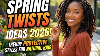 Spring Twist Hairstyles Ideas 2026 – Trendy Protective Twist Styles for Natural Hair