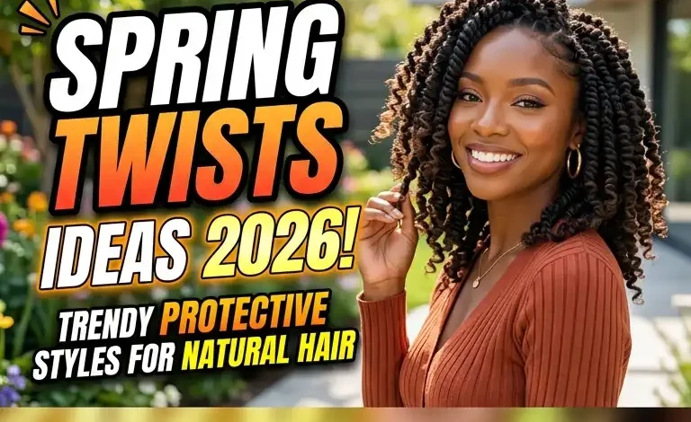 Spring Twist Hairstyles Ideas 2026 – Trendy Protective Twist Styles for Natural Hair