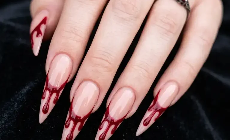 28 Jaw-Dropping Blood Drip Nails: Halloween Nail Ideas That Slay in Style