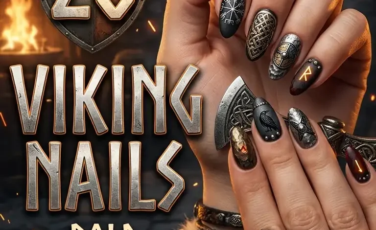 26 Epic Viking Nails: Bold Halloween Ideas to Channel Your Inner Warrior