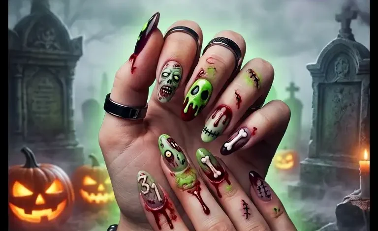 31 Creepy-Cool Zombie Nails: Ideas for a Terrifyingly Trendy Halloween Manicure 31 Creepy-Cool Zombie Nails: Ideas for a Terrifyingly Trendy Halloween Manicure
