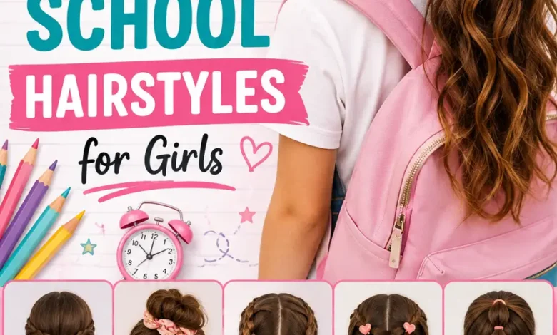 10 Cute & Easy Back To School Hairstyles for Girls