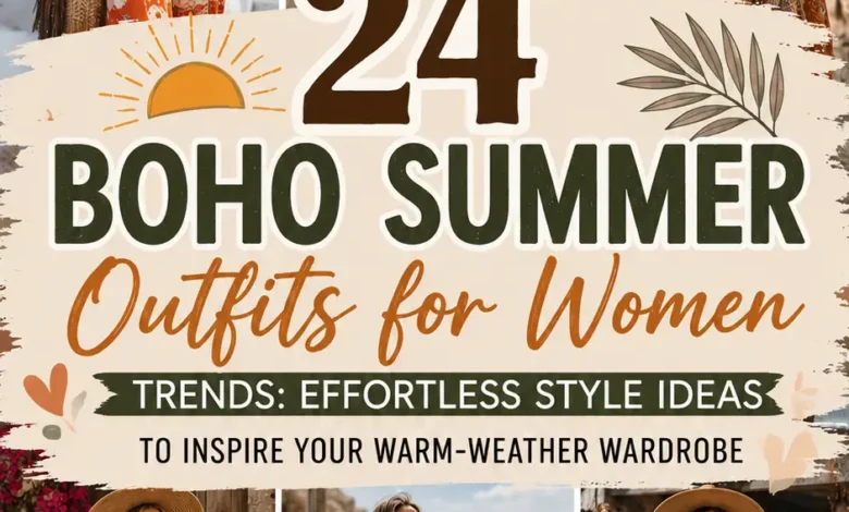 24 Boho Summer Outfits for Women Trends: Effortless Style Ideas to Inspire Your Warm-Weather Wardrobe