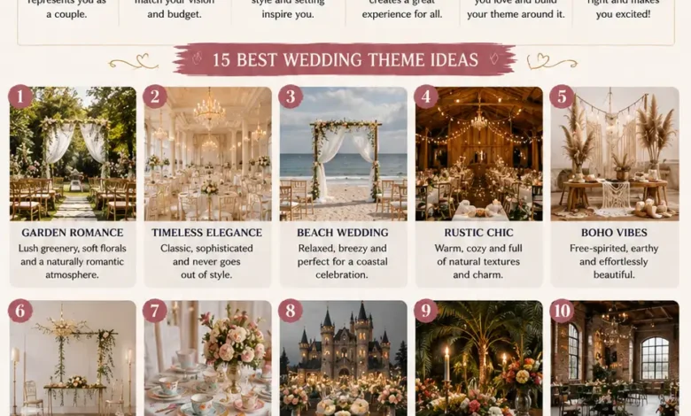 How to Decide on Your Wedding Theme – Top Tips to Consider & 15 Best Ideas