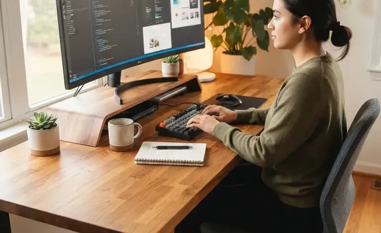 7 Genius Butcher Block Desk Ideas for a Modern Home Office